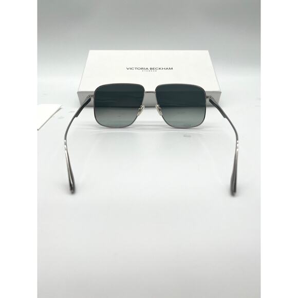 VICTORIA BECKHAM NEW Coin-Edge Navigator Sunglasses, Full Inclusion, Silver main image 8